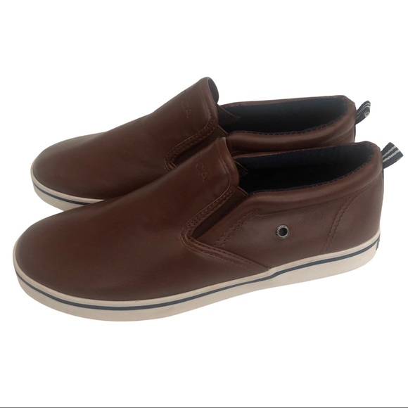 🆕 NWT Brown Nautica Boy’s SlipOns - Sz 5 - Picture 3 of 5